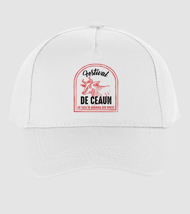 Festival de ceaun - cu tata în grădina din spate! model alb pe tricou