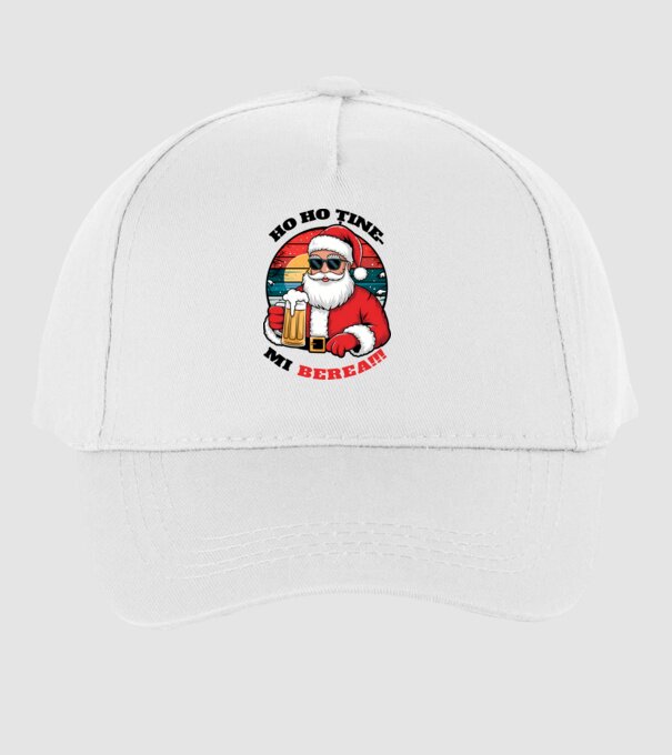 Ho ho ține mi berea! alb model alb pe tricou