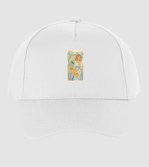 Horoscop Tarot VARSATOR model alb pe tricou