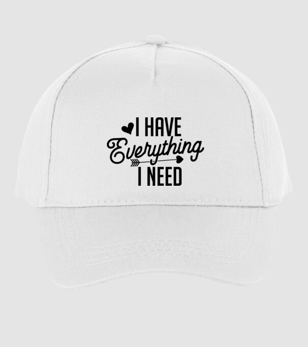 I have everything model alb pe tricou
