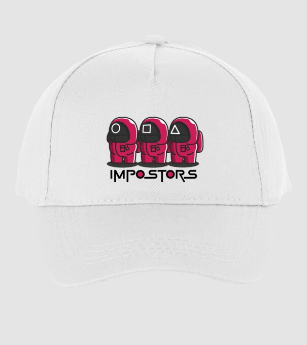 impostors squid game model alb pe tricou