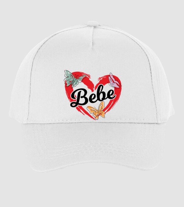 Bebe model alb pe tricou