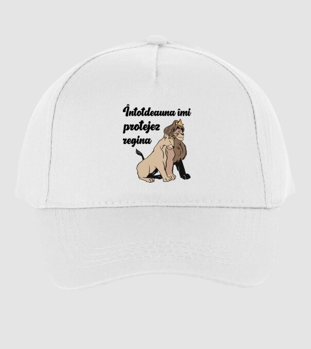 Întotdeauna îmi protejez regina model alb pe tricou