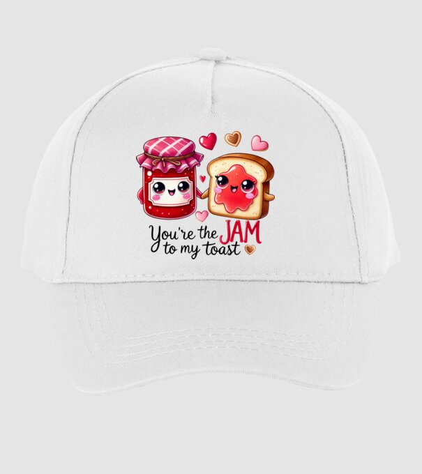 Jam to my Toast model alb pe tricou