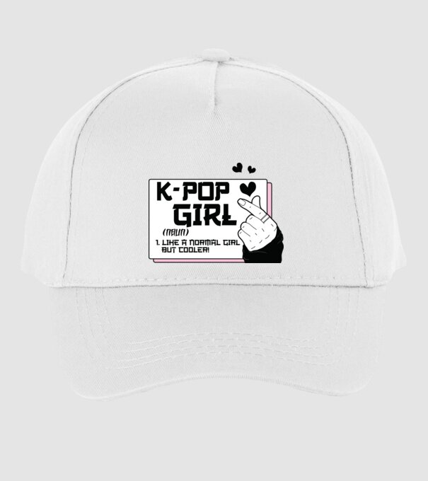 K-POP FANGIRL model alb pe tricou