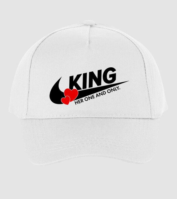 King model alb pe tricou