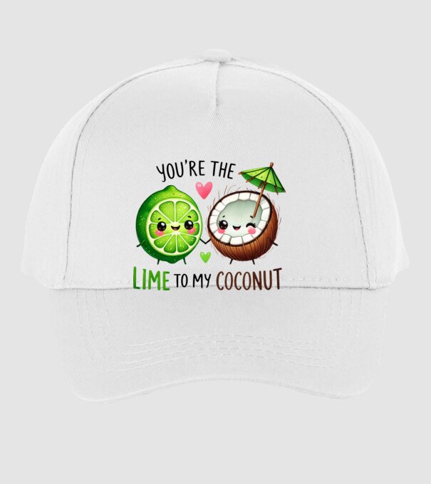 Lime to my Coconut model alb pe tricou