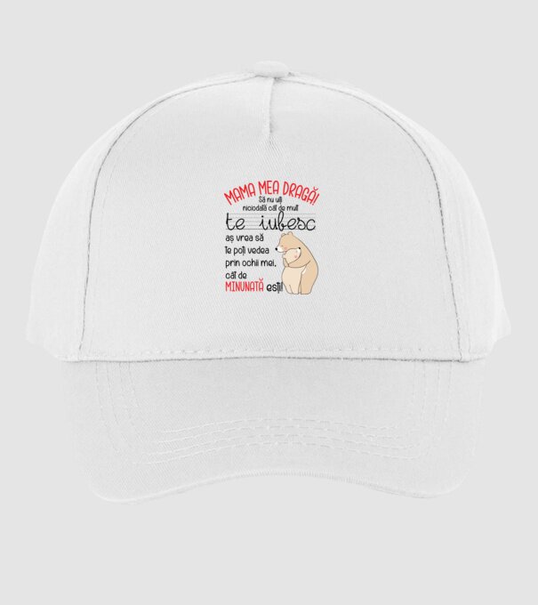 Mama Cât de minunat ești model alb pe tricou