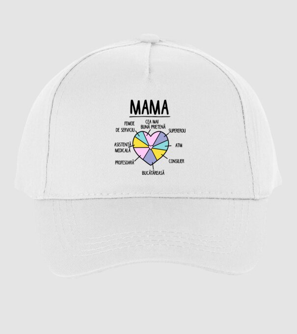 Mama cea mai bună prietenă, supererou model alb pe tricou
