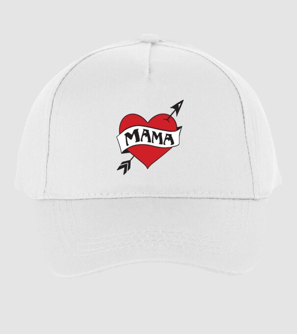 mama model alb pe tricou