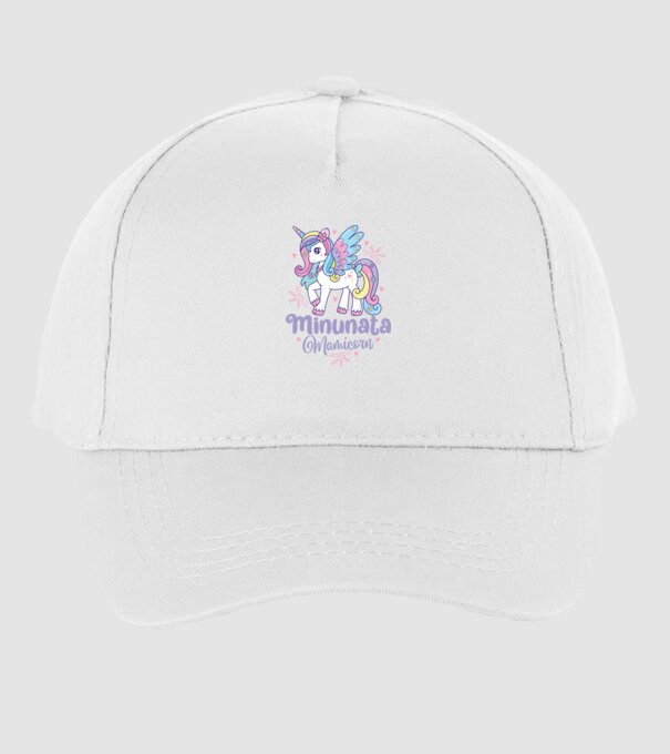 Minunata Mamicorn model alb pe tricou