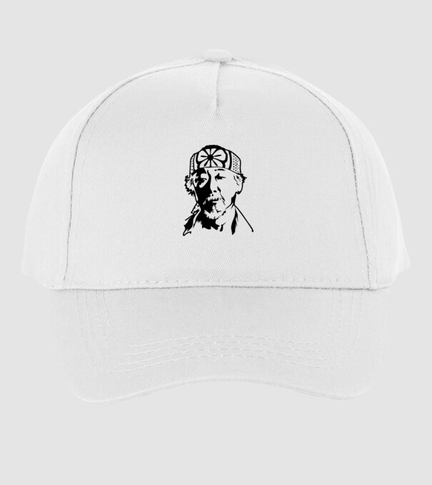Miyagi head cobra kai model alb pe tricou