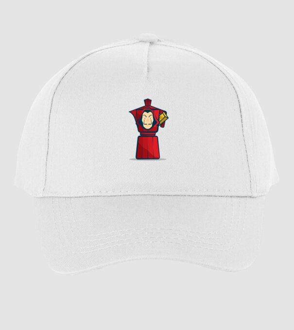 money heist coffee model alb pe tricou