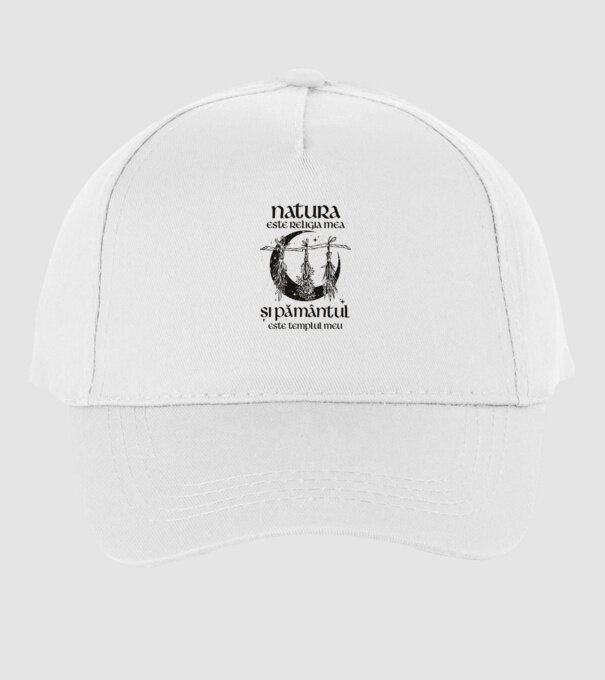 Natura este religia mea model alb pe tricou
