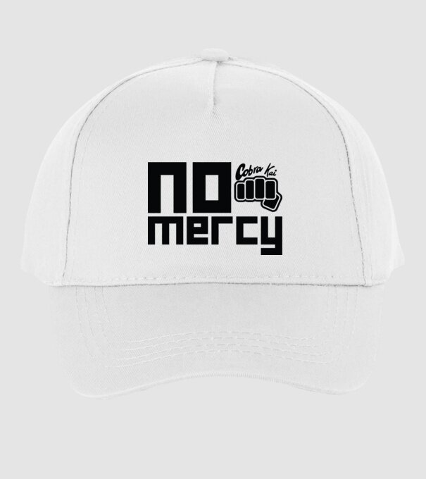 No mercy cobra kai model alb pe tricou
