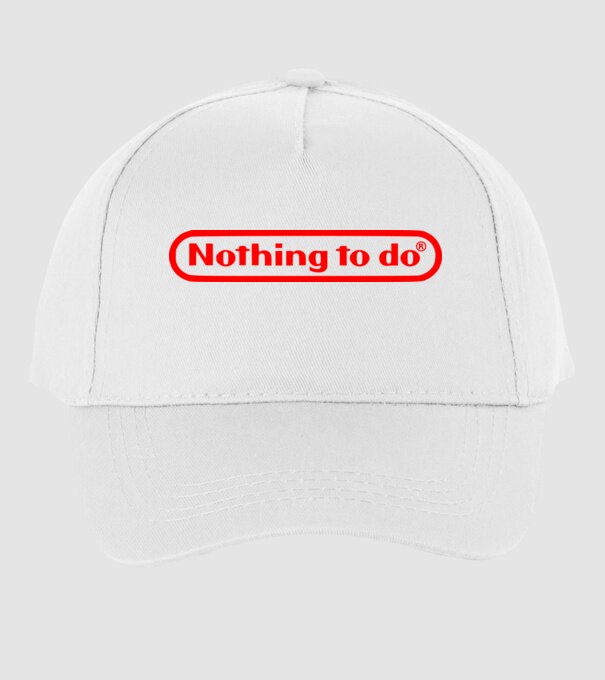 Nothing to do model alb pe tricou