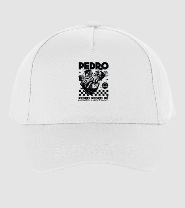 Pedro techno model alb pe tricou