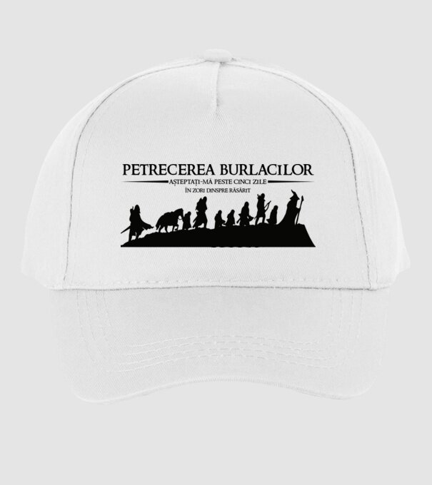 petrecerea burlacilor - așteptați-mă peste cinci zile - în zori dinspre răsărit model alb pe tricou