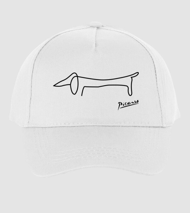 Picasso model alb pe tricou