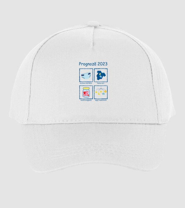 Prognoză 2023 model alb pe tricou
