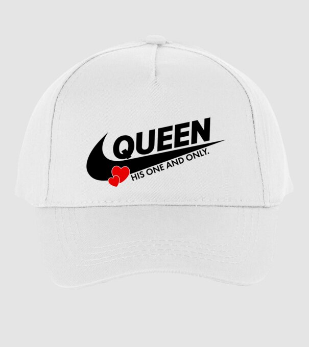 Queen model alb pe tricou
