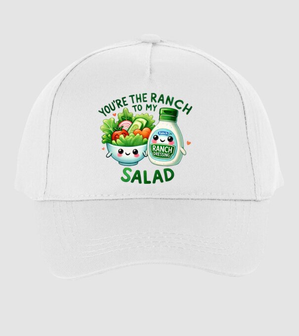 Ranch to my Salad model alb pe tricou