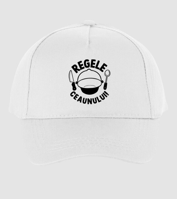 Regele - ceaunului! model alb pe tricou