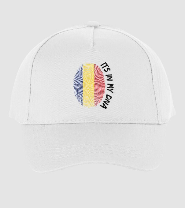 România fingerprint model alb pe tricou