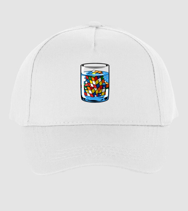 Rubik Ice model alb pe tricou