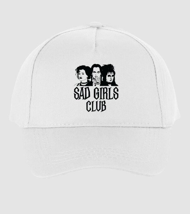 Sad Girls Club model alb pe tricou
