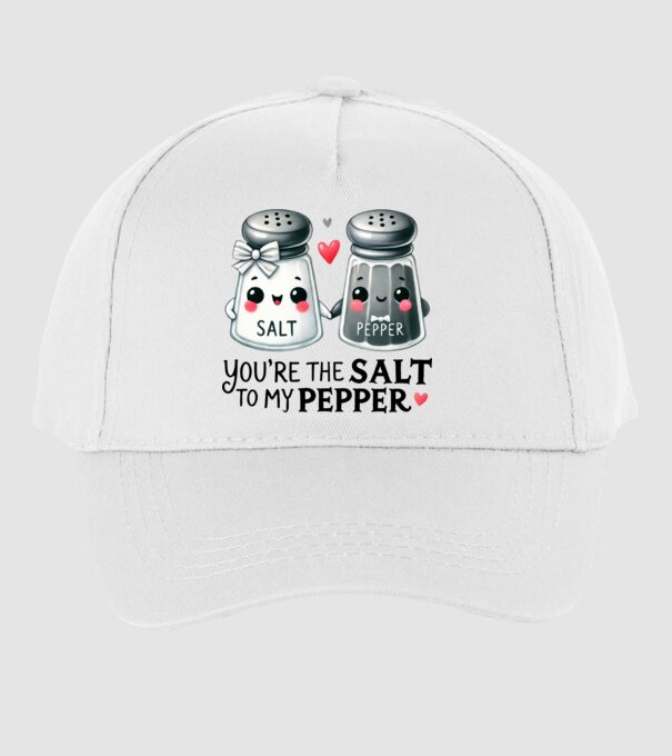 Salt to my Pepper model alb pe tricou