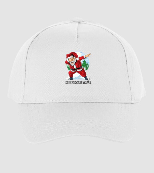 Santa merry christmas model alb pe tricou