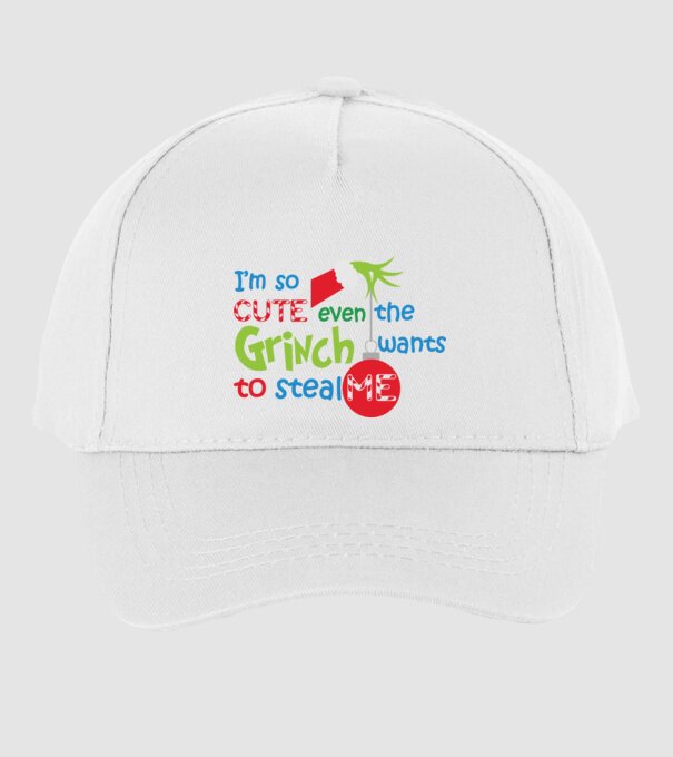 So cute Grinch model alb pe tricou