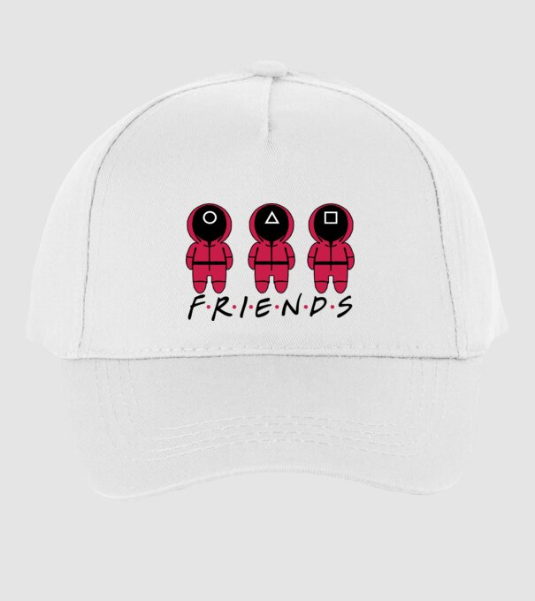 squid game friends model alb pe tricou