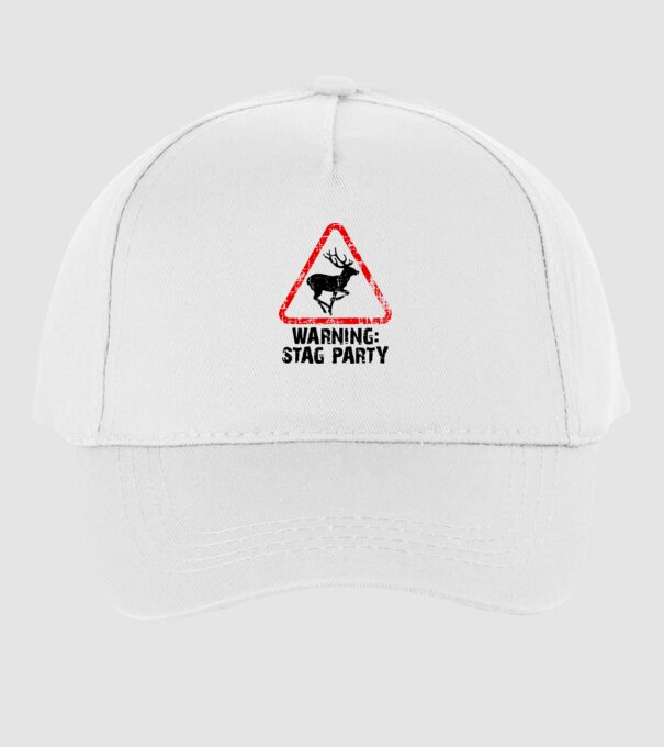 Stag Party model alb pe tricou