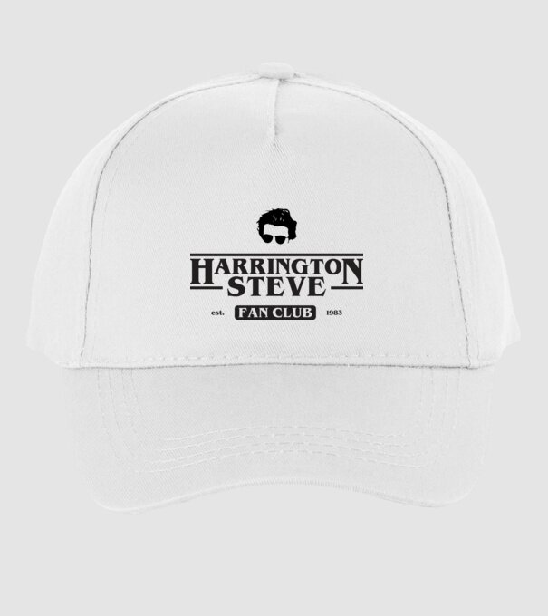 steve harrington fan club model alb pe tricou