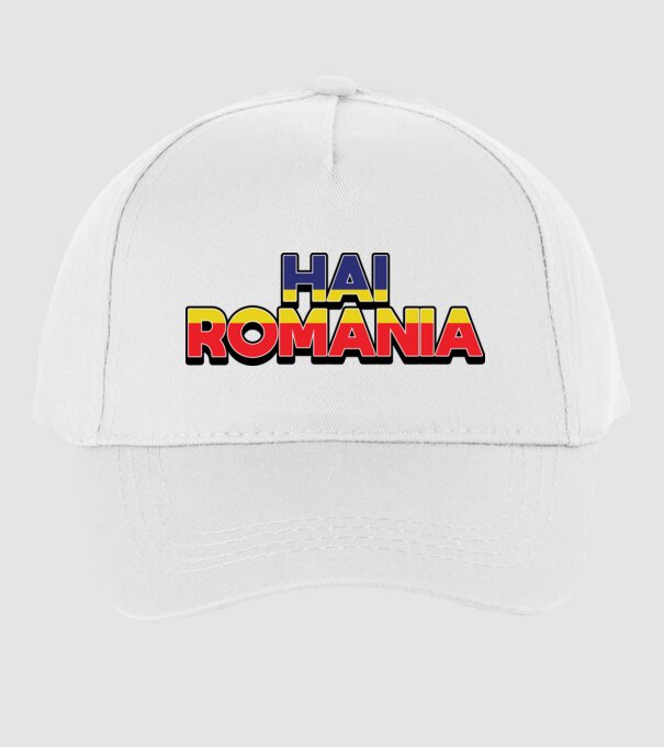 Subtitlu Hai Romania model alb pe tricou