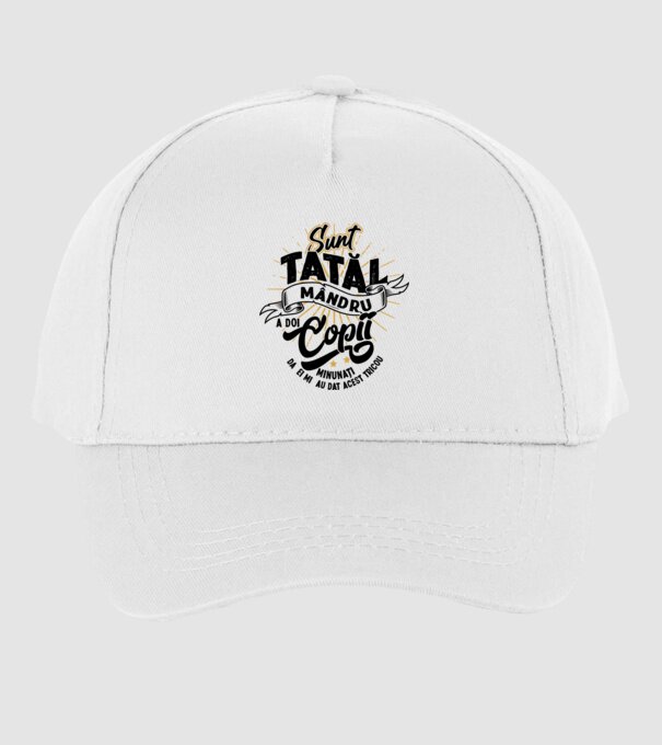 Sunt tatăl mândru a doi copii minunați - da, ei mi-au dat acest tricou model alb pe tricou