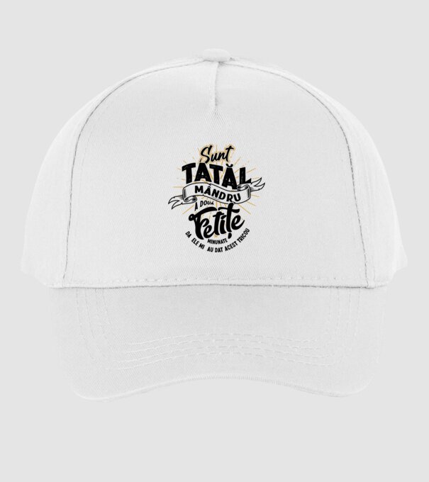 Sunt tatăl mândru a două fetițe minunate - da, ele mi-au dat acest tricou model alb pe tricou