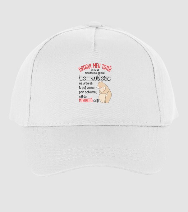 Tată Cât de minunat ești model alb pe tricou