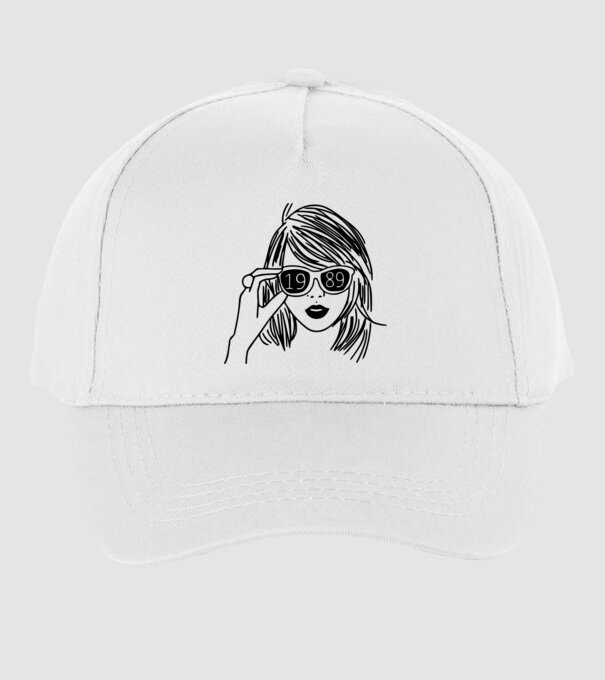 Taylor Swift 1989 model alb pe tricou