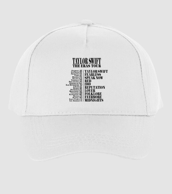 Taylor Swift Eras tour back model alb pe tricou