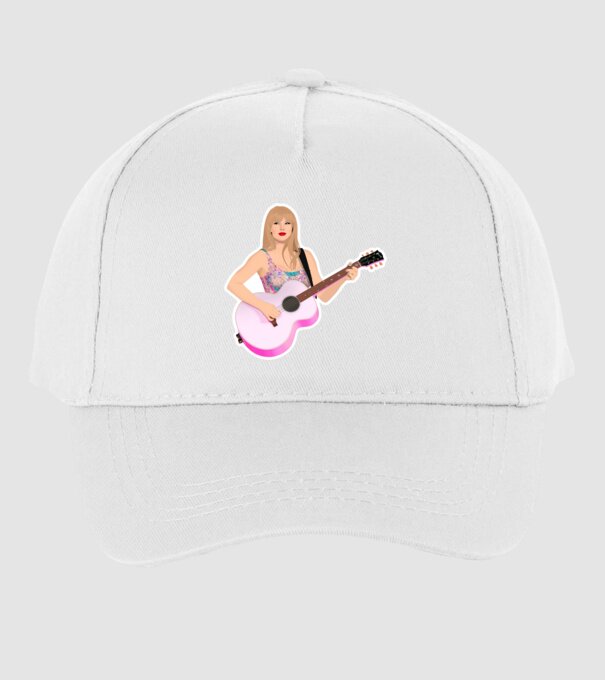 Taylor Swift pink model alb pe tricou