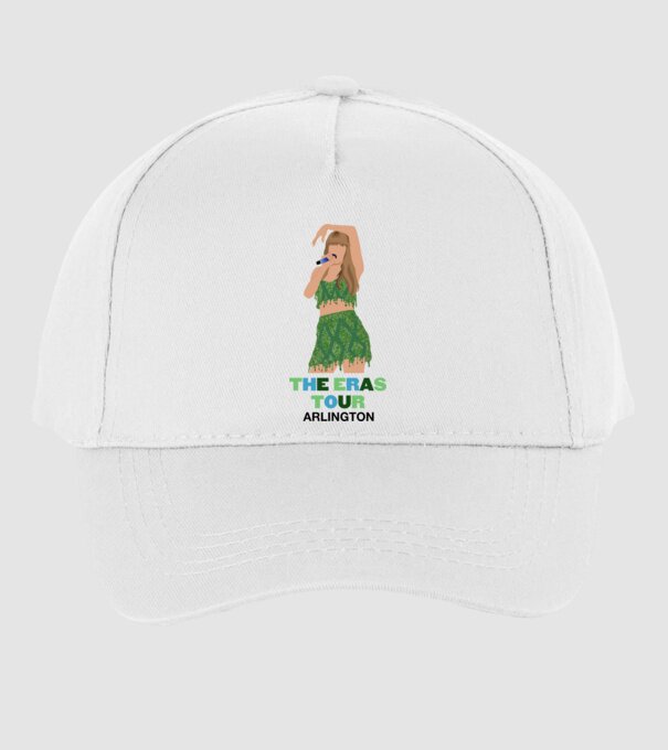 Taylor Swift The Eras Tour Arlington 2 model alb pe tricou