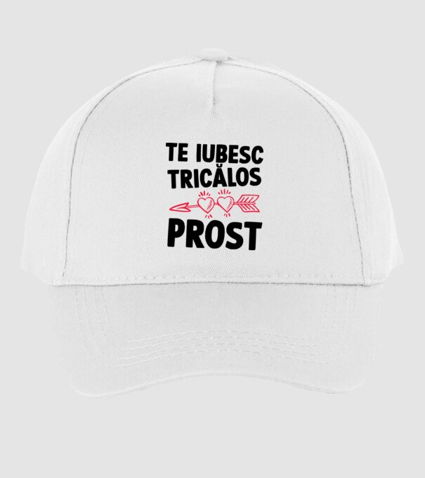 Te iubesc, ticălos prost model alb pe tricou