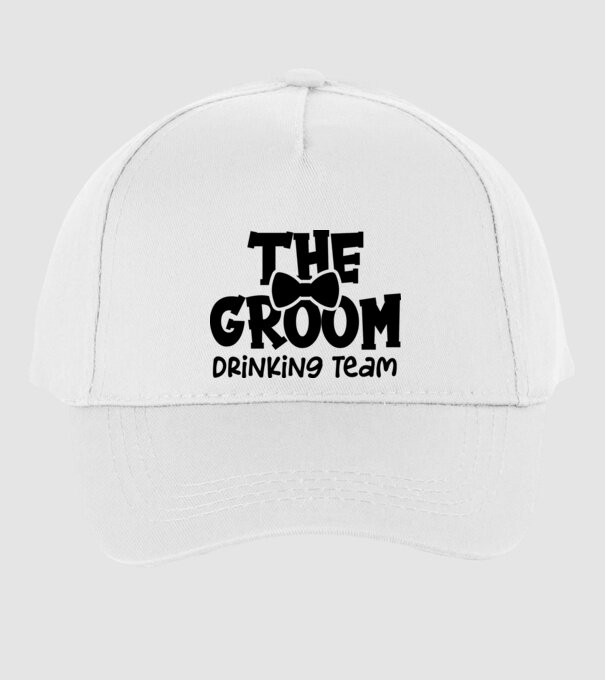 The Groom model alb pe tricou