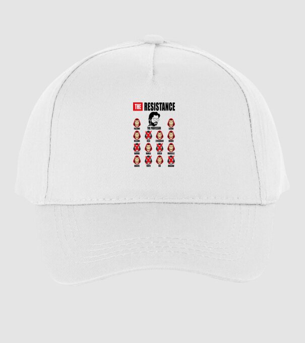 the resistance la casa de papel white model alb pe tricou