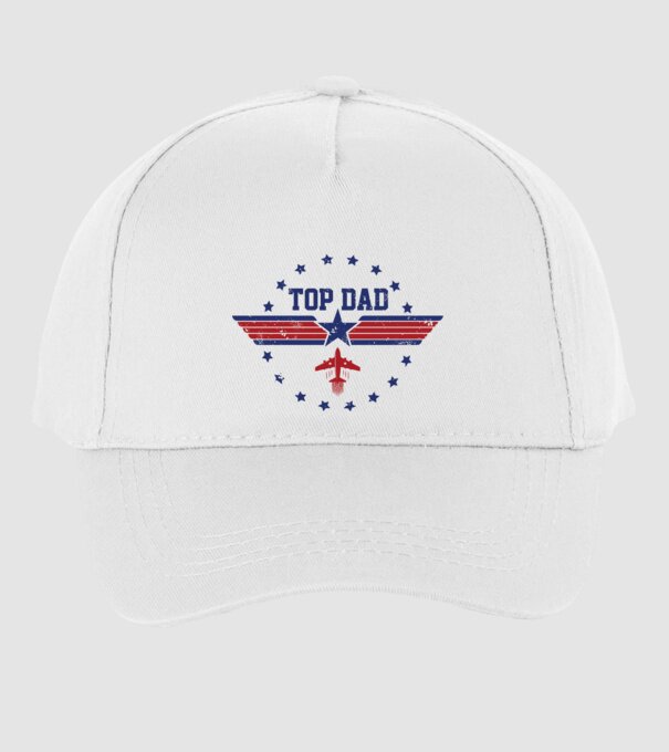 TopDad model alb pe tricou
