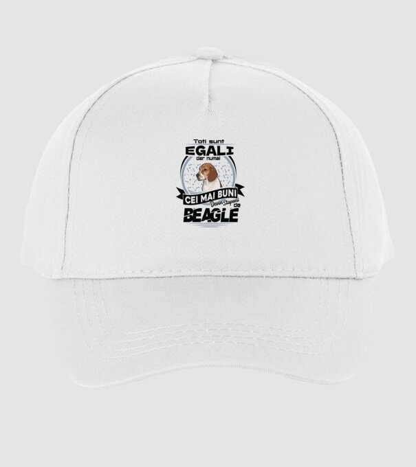 Toți sunt egali, dar numai cei mai buni devin stăpâni de Beagle model alb pe tricou