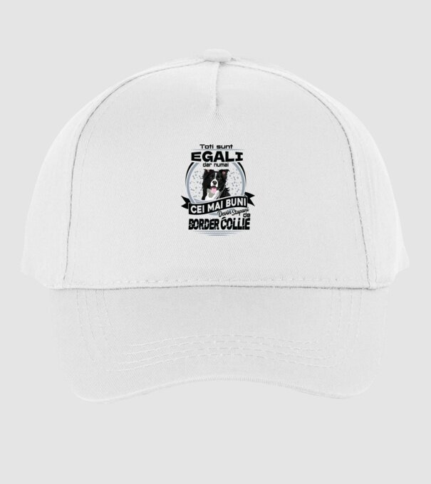 Toți sunt egali, dar numai cei mai buni devin stăpâni de border collie model alb pe tricou